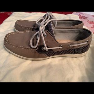 Sperry Koifish Sperry Koifish Etched Dark Grey Boat Shoes (Leather) Size 8